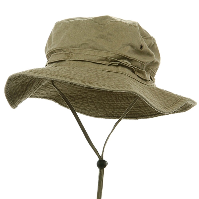 Extra Big Size Fishing Hats Khaki XL-2XL
