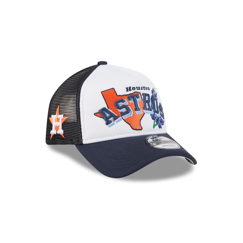 Houston Astros State Flower 9FORTY A-Frame Trucker Hat One Size