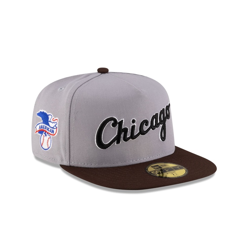 Just Caps League Sidepatch Gray Chicago White Sox 59FIFTY A-Frame Fitted Hat 7