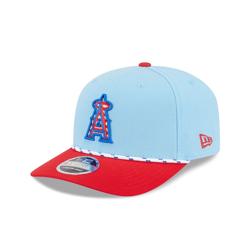 Los Angeles Angels Independence Day 2025 9SEVENTY Stretch-Snap Hat One Size
