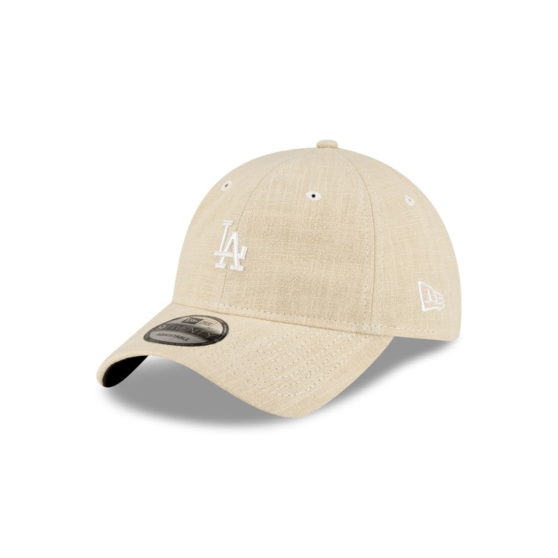 Los Angeles Dodgers Soft Linen Stone 9TWENTY Adjustable Hat One Size
