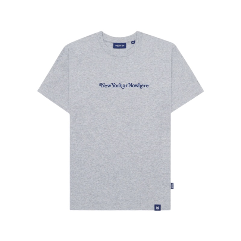 New York or Nowhere x New York Yankees Heather Gray Signature Short-Sleeve T-Shirt S