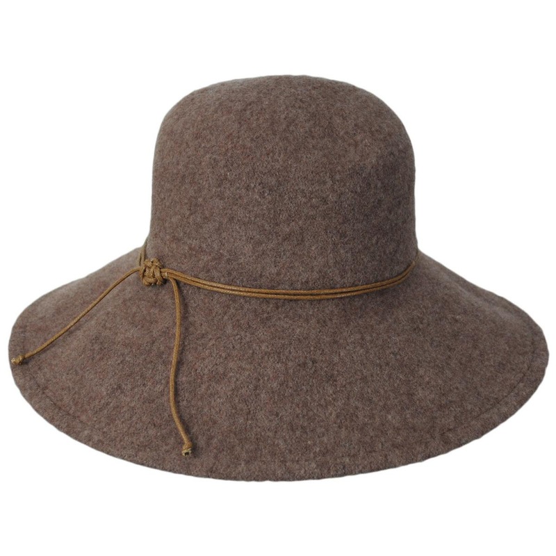 Park Lane Wool Knit Lampshade Hat BROWN ONE SIZE FITS MOST