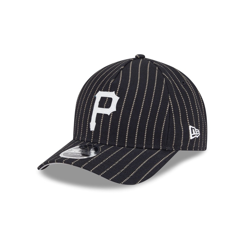 Pittsburgh Pirates Dotted Pinstripe 9FORTY M-Crown A-Frame Adjustable Hat One Size