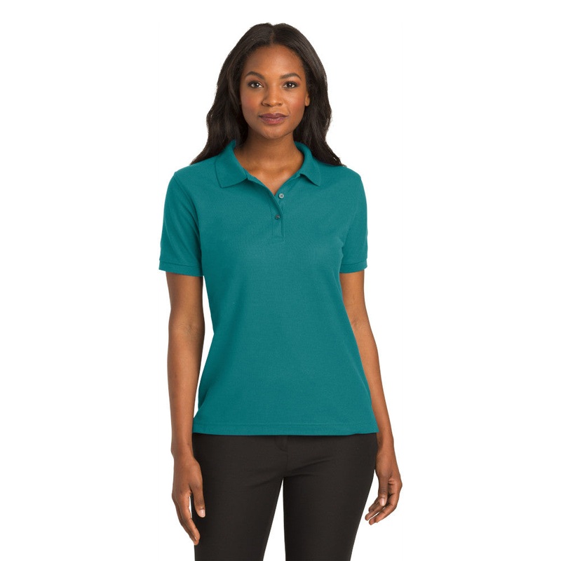 Port Authority L500 Ladies Silk Touch Polo – Teal Green Teal Green XS