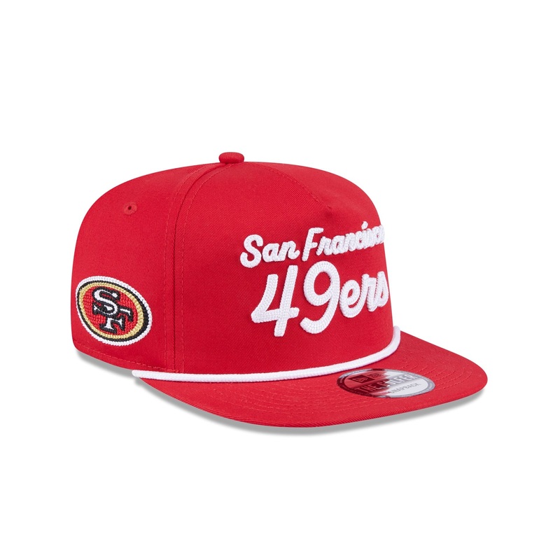 San Francisco 49ers Team Text Golfer Hat One Size