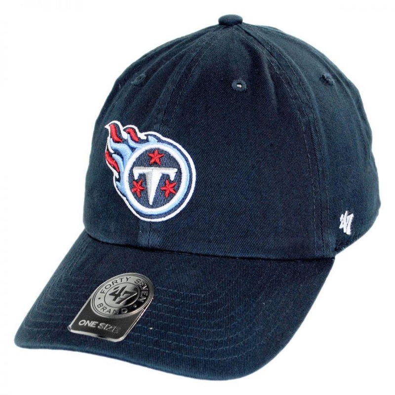 Tennessee Titans NFL Clean Up Strapback Baseball Cap Dad Hat NAVY ADJUSTABLE