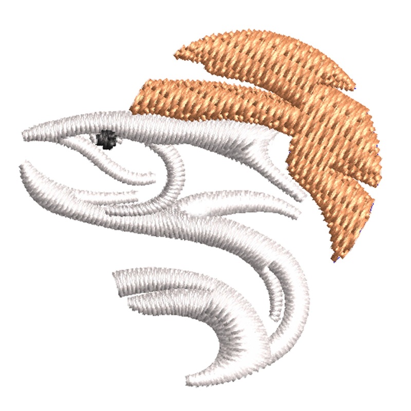 Artistic Style Salmon Logo Artistic Style Salmon Logo One Size