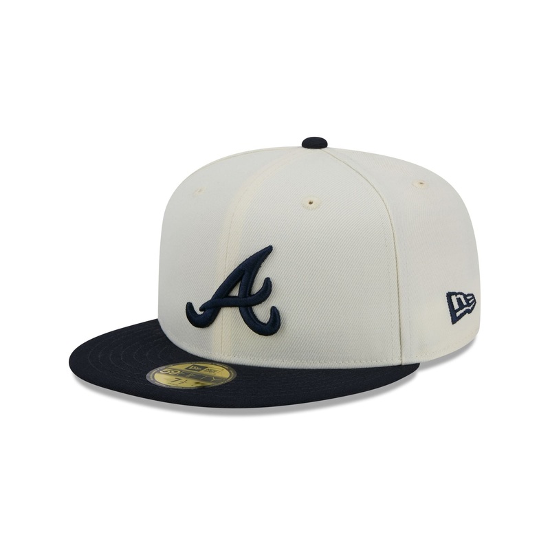 Atlanta Braves Chrome 59FIFTY Fitted Hat 7