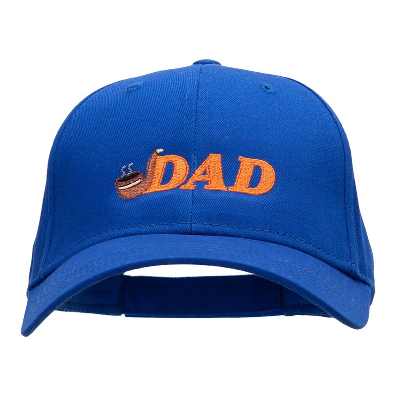 Dad Pipe Embroidered Cotton Twill Low Profile Cap Royal One Size