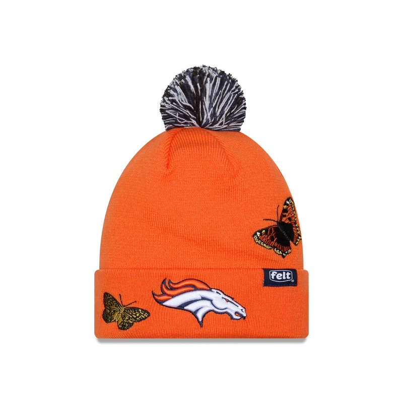 FELT x Denver Broncos Pom Knit Hat One Size