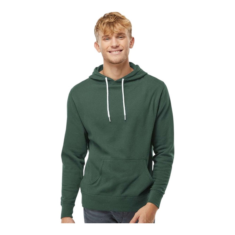 Independent Trading Co AFX90UN Unisex Lightweight Hooded Sweatshirt Black XS