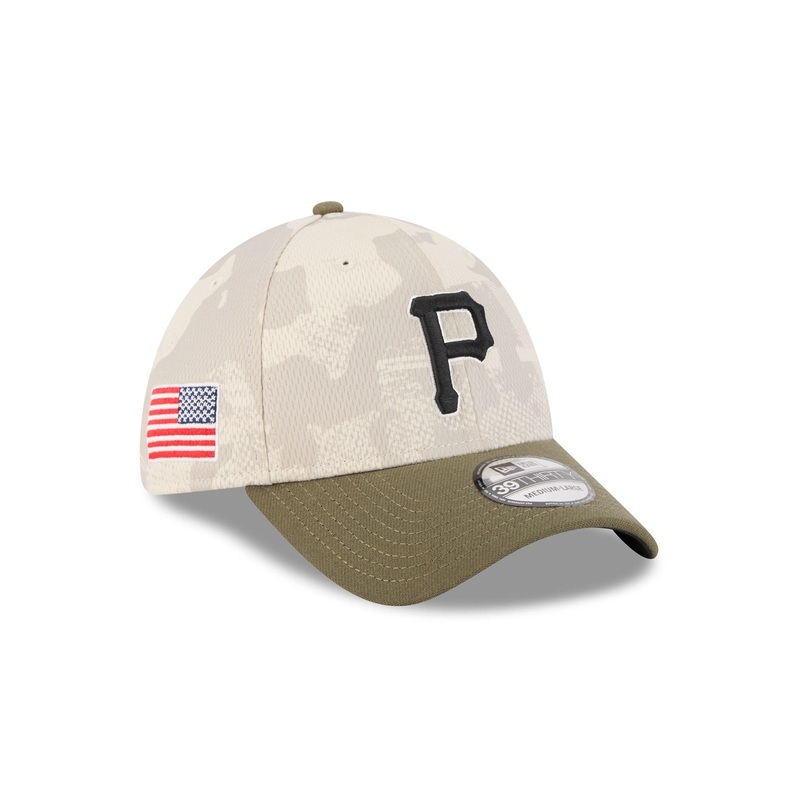 Pittsburgh Pirates Armed Forces Day 2025 39THIRTY Stretch Fit Hat S/M