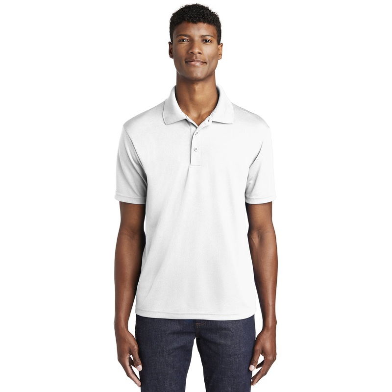 Sport-Tek ST640 PosiCharge RacerMesh Polo – White White XS