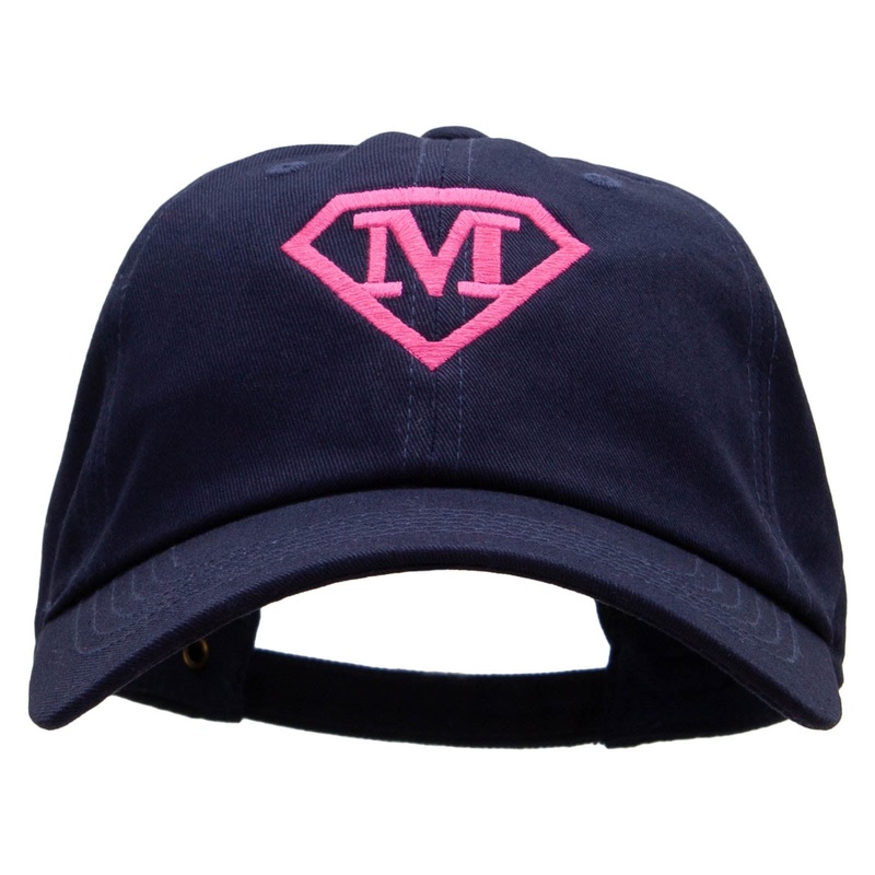 Super Mom Embroidered Washed Cap Navy One Size