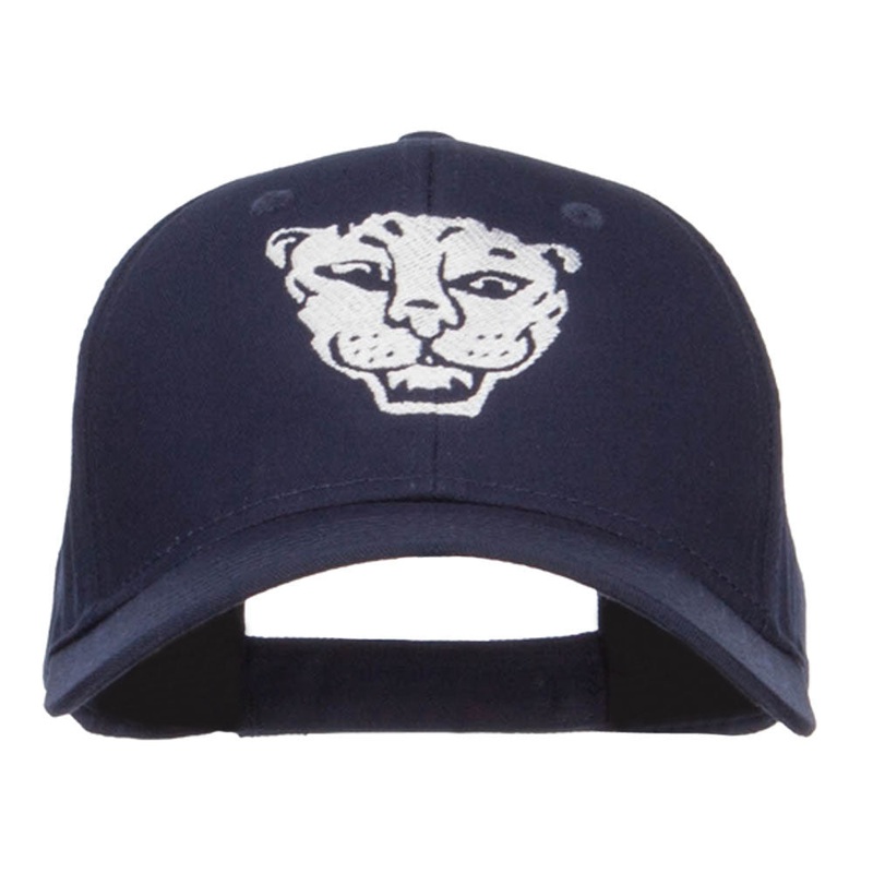 Tiger Emblem Embroidered Low Twill Cap Navy One Size