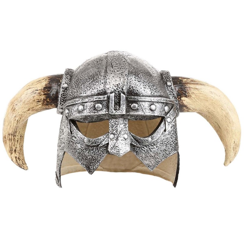 Viking Warrior Adult Mask PEWTER ONE SIZE FITS MOST