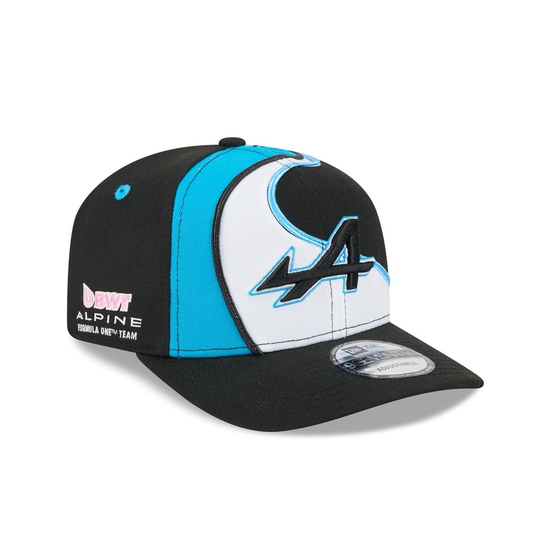 2025 Miami Race BWT Alpine F1 Team Blue Black 9SEVENTY Stretch-Snap Hat One Size