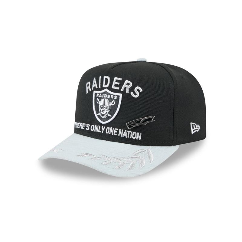 Las Vegas Raiders 2025 Draft Black 59FIFTY A-Frame Fitted Hat 7