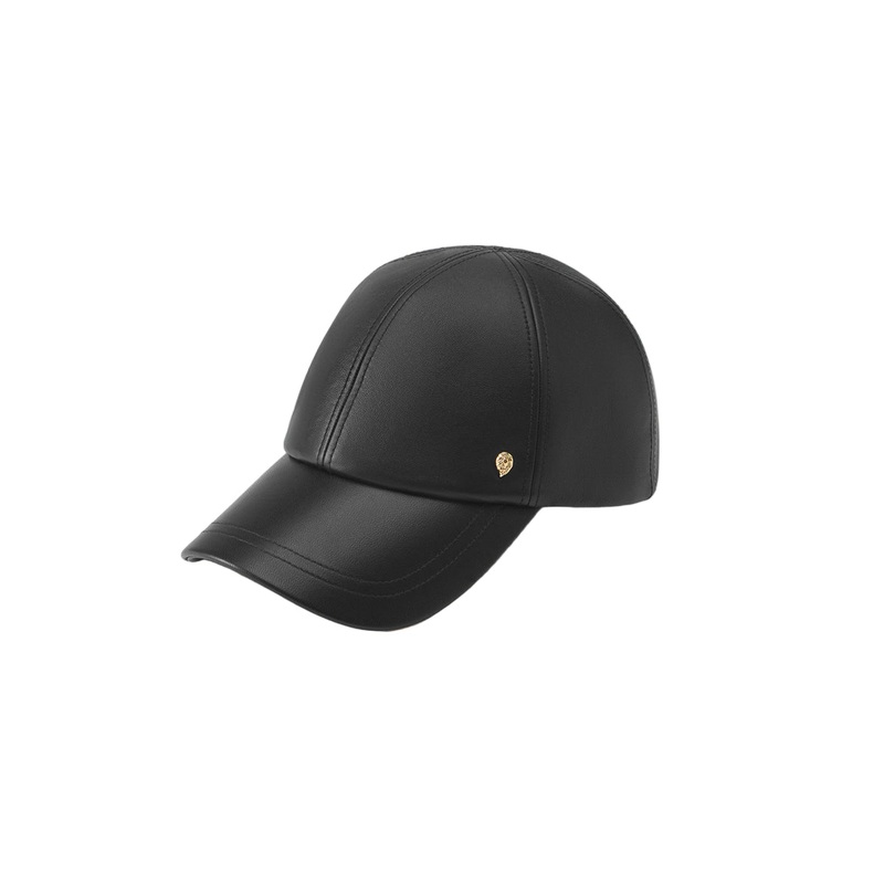 Lexie Leather Cap Black M